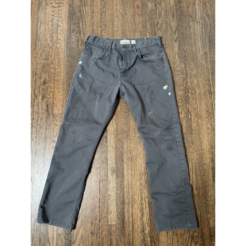 Patagonia Iron Clad Work Pants 32X30 Mens Grey Organic Cotton Canvas Distressed